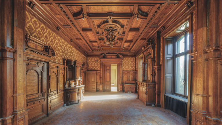 Villa Woodstock Saal mit Erker