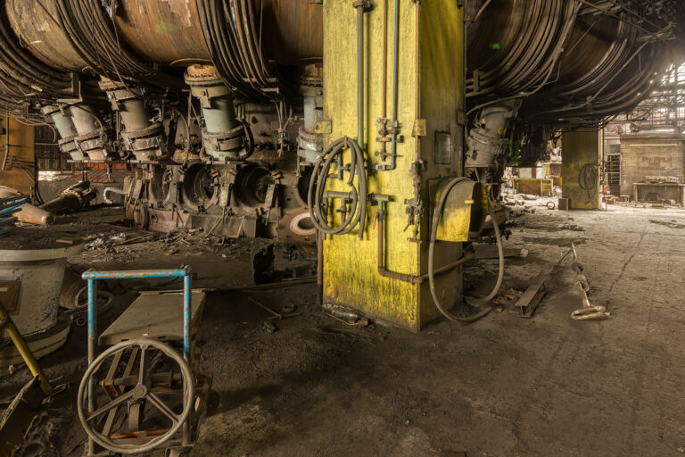 Stahlwerk HFB Düsenreihe