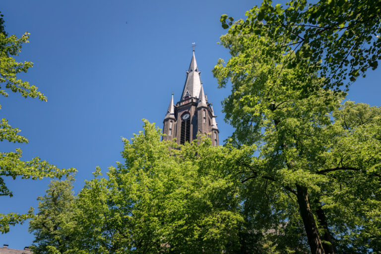 Marienbasilika Kevelaer Turm im Grün
