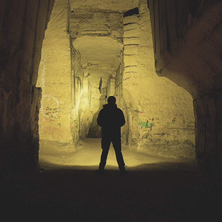 Mergelgrube Silhouette