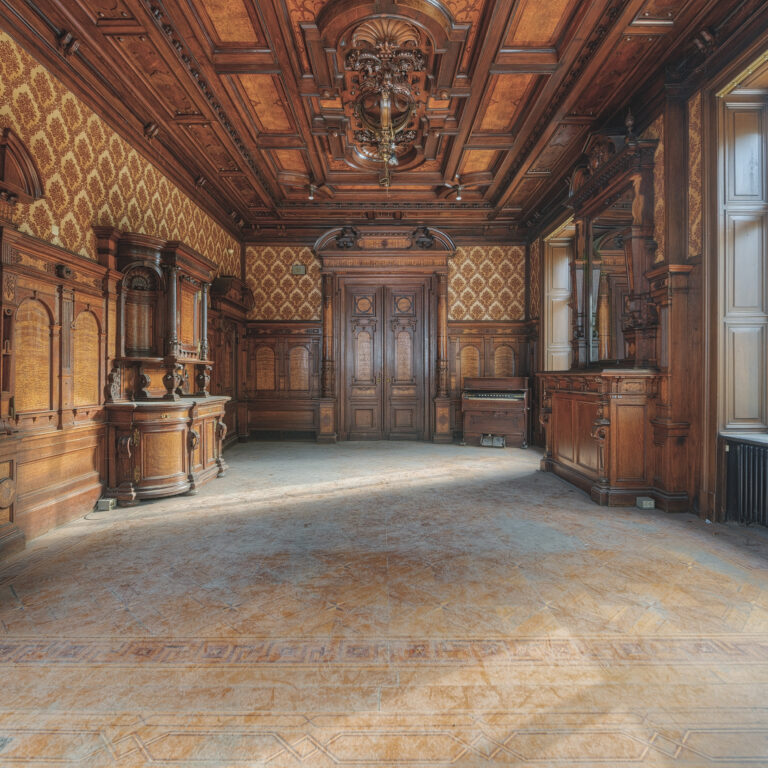 Villa Woodstock Saal mit Buffet